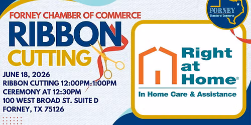 Ribbon Cutting Right At Home