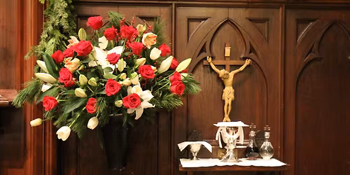 Christmas Eve Festival Holy Eucharist Service at 9 pm with caroling beginning at 8:30 pm