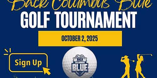 Back Columbus Blue Golf Tournament 2025