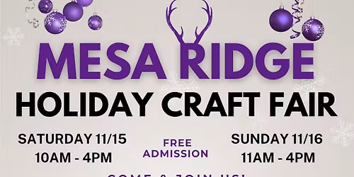 Mesa Ridge Holiday Craft Fair