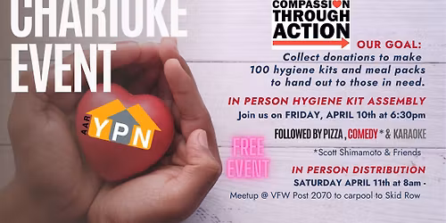 YPN Charioke - Hygiene Kits & Sack Lunches for the Homeless