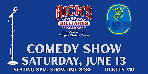 Comedy Show at Rich's Billiards