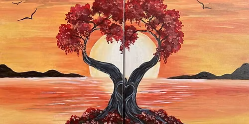 Paint and Sip: Cherry Blossom Love Date Night