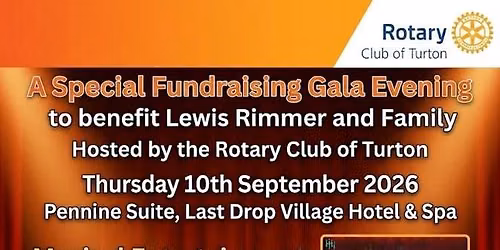 Fundraising Gala for Lewis Rimmer and Family