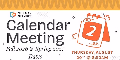 Community Wide Calendar Meeting for Fall 2026 & Spring 2027