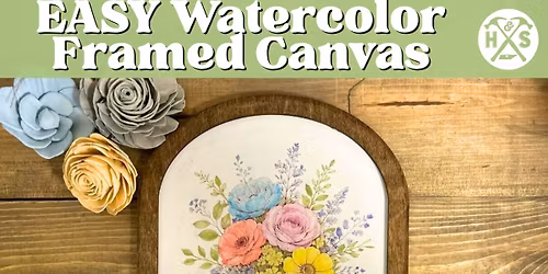 EASY Watercolor Framed Canvas