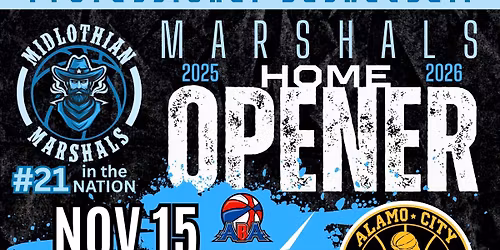 Home Opener vs #10 Alamo City All-Stars (CITY NIGHT)