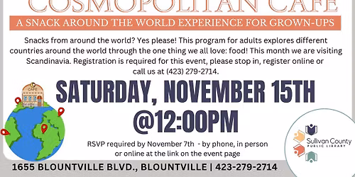 Cosmopolitan Cafe at the Blountville branch library
