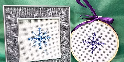 Winter Craft Series: Cross-Stitched Snowflake