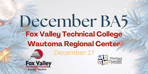 December BA5 - FVTC Wautoma Regional Center