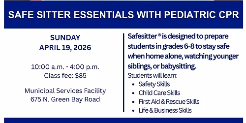 Safe Sitter Essentials with Pediatric CPR