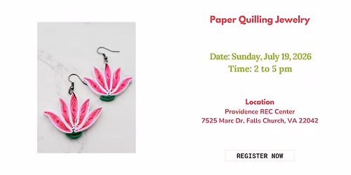 Paper Quilling Jewelry Workshop