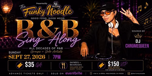 R&B Sing Along: All Decades of R&B at The Funky Noodle