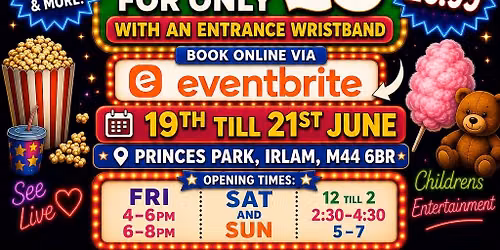 Irlams first mega value super duper saver wristband fair