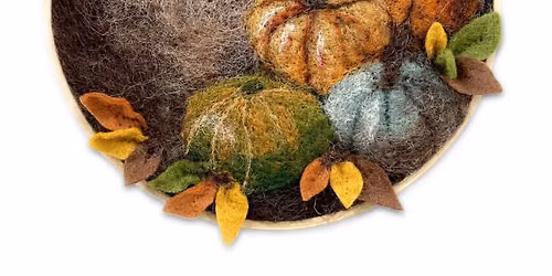 2D Needle Felted Pumpkins Workshop
