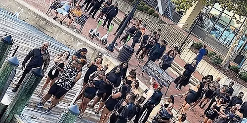 All Black Boat Party