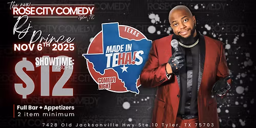Texas Comedy Night: RJ Prince