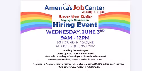 Albuquerque Employer Connection Hiring Event - 20+ Employers all hiring now
