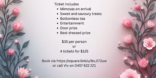Frock Up or Frock Off - Pink Ribbon High Tea Fundraiser 