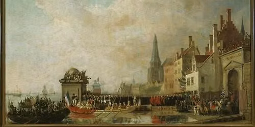 Me Napoleon deur't stad