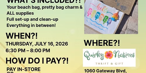 Make an Easy Peasy Cute Beach Bag!
