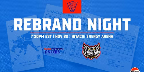 REBRAND NIGHT-VIRGINIA LANCERS vs Port Huron Prowlers
