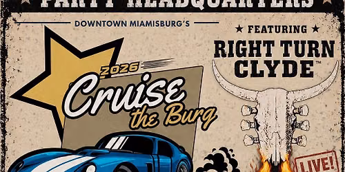 Cruise In The Burg Car Show ft Right Turn Clyde Band @ GTC!
