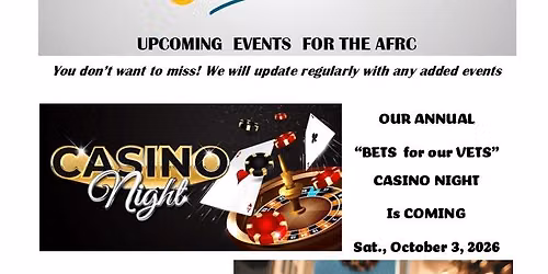 Bets for our Vets Casino Night Fundraiser