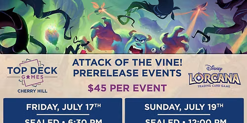 Lorcana Attack of the Vine! Prerelease #1