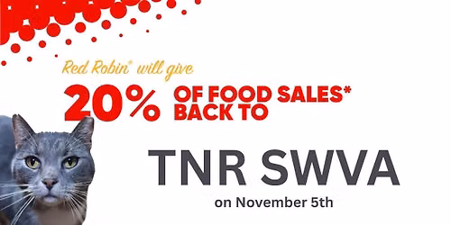Red Robin Fundraiser Benefiting TNR SWVA