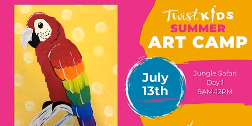 KID'S SUMMER ART CAMP! Jungle Safari Day 1