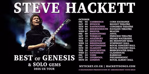 STEVE HACKETT - Best of Genesis & Solo Gems