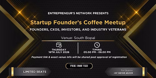 Startup Founder's Coffee Meetup (Ahmedabad)