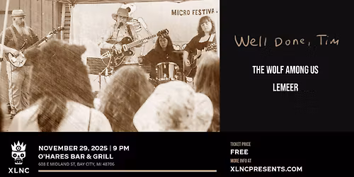 Well Done, Tim | November 29 at O'Hares Bar & Grill