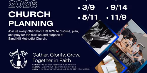Church Planning Meeting | Gather, Glorify, Grow. Together in Faith