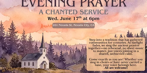 Evening Prayer - a Chanted Service