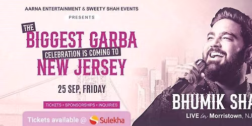 Bhumik Shah The Biggest Garba Celebration in New jersey