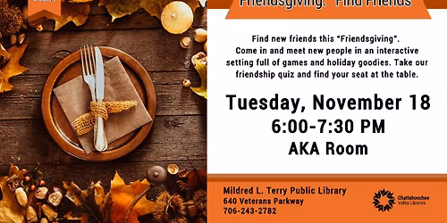 Friendsgiving: "Find Friends"