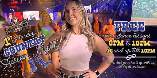 st Saturday's Country Fusion Night on September 5th!