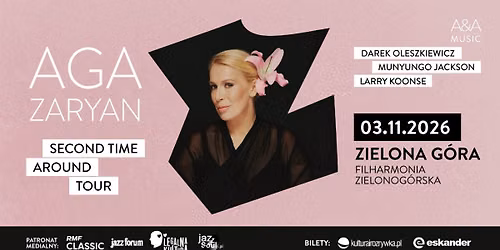 Zielona G\u00f3ra \u00b7 03.11.2026 \u00b7 Aga Zaryan \u00b7 Second Time Around Tour