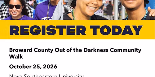 Broward County Out of the Darkness Walk