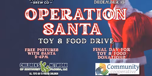 Free Pics w\/ Santa & Toy\/Food Drive