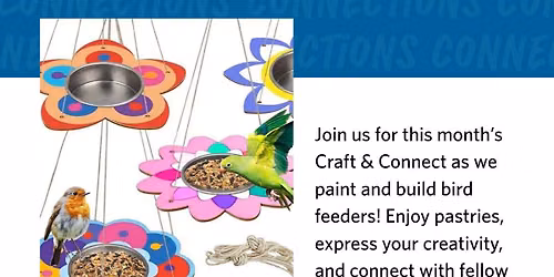 August Craft and Connect - Birdhouse Painting