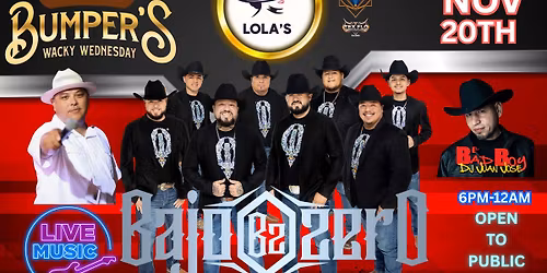 Bumper's Wacky Wednesday- BajoZero Live