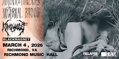 Author & Punisher w\/ King Yosef and Black Magnet at Richmond Music Hall 3\/4\/26