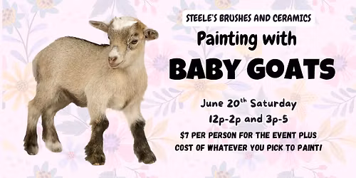 Painting with Baby Goats