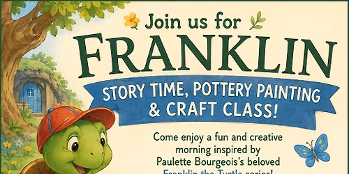 Kids Franklin The Turtle Read Aloud & Turtle Painting Class at The Kilted Kiln