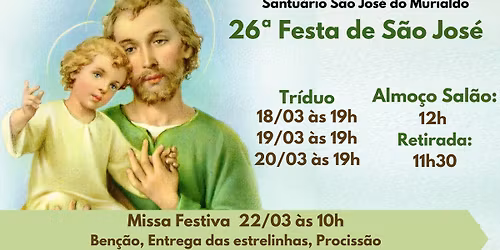 26\u00ba Festa de S\u00e3o Jos\u00e9 - 2026