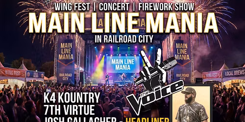Main Line Mania | Wing Fest & Firework Show | Concert