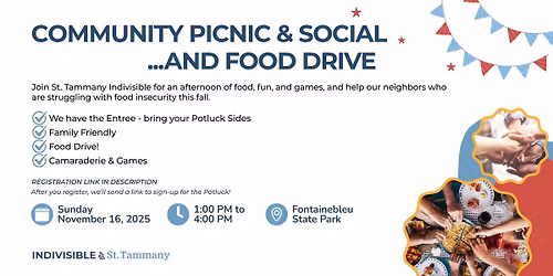 Community Picnic & Social... and Food Drive